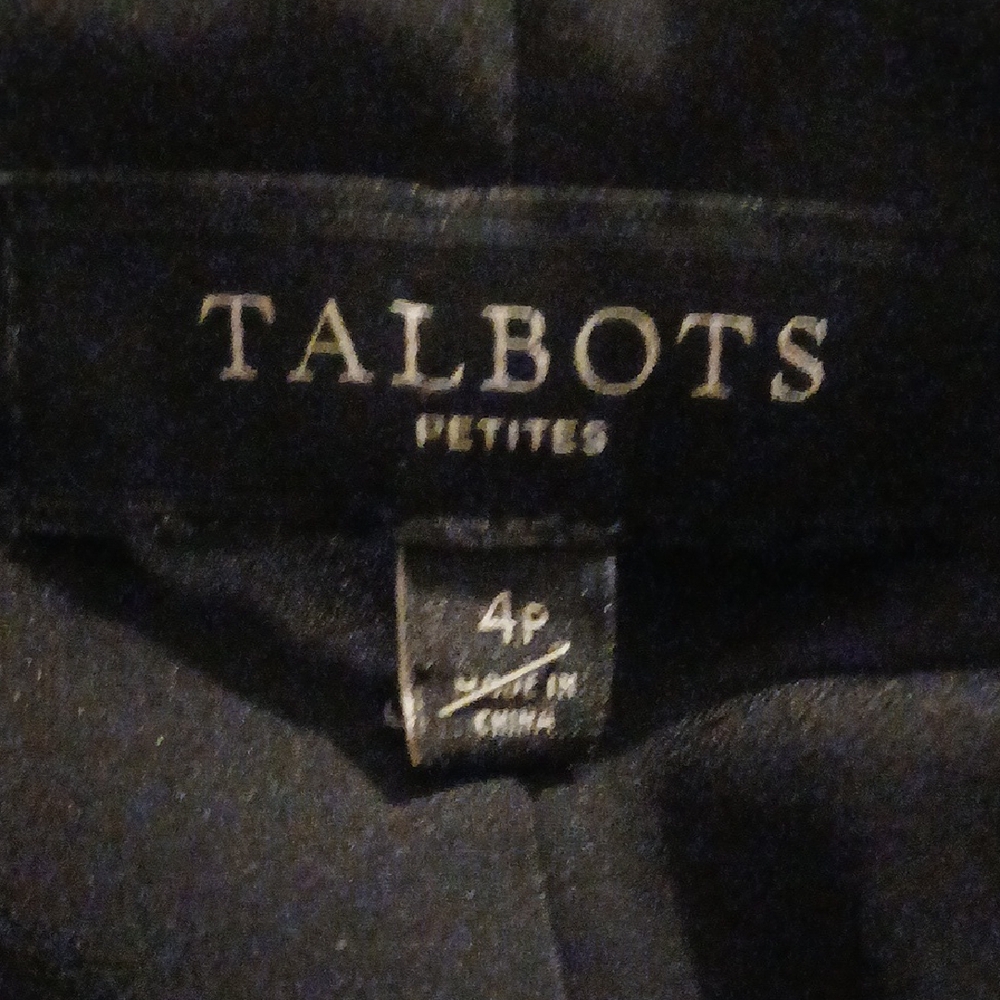 Talbots Classic Black Petite Jacket